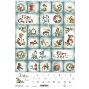 Rizspapír- Adventi kalendárium