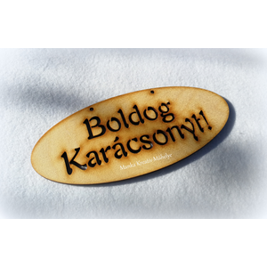 Boldog Karácsonyt tábla