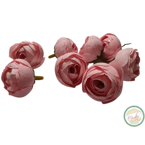 Boglárka virágfej 3 cm - rózsaszín