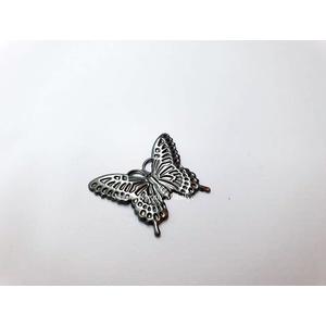 Fém díszítő elem, pillangó 2*1,8 cm