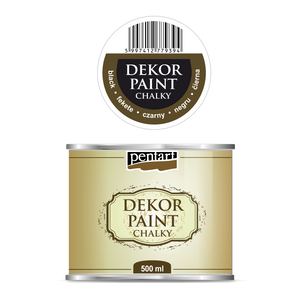 Dekorfesték lágy - fekete 500 ml
