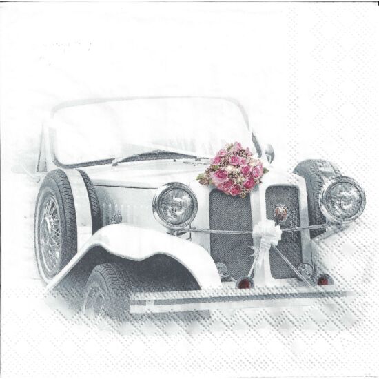 Szalvéta - Esküvői autó