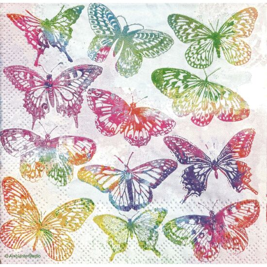 Szalvéta - Színes pillangók