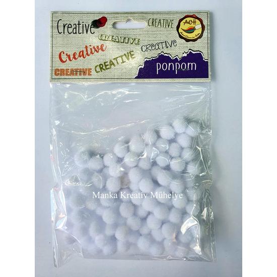 Pompon 7 mm - fehér