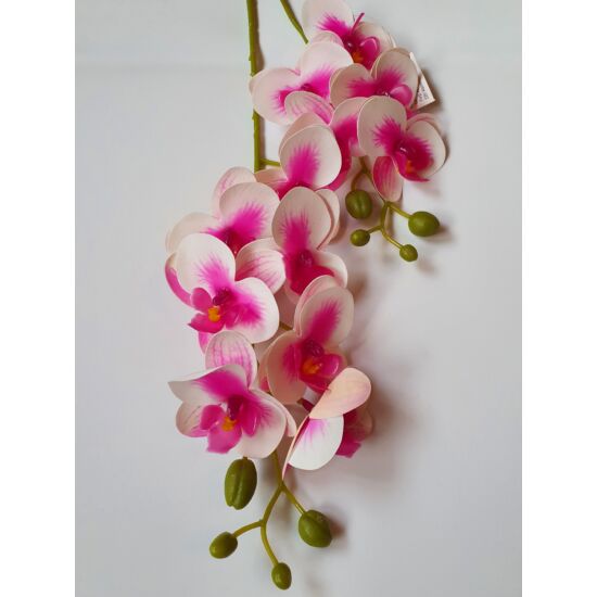 Gumi orchidea szálas - cirmos-magenta