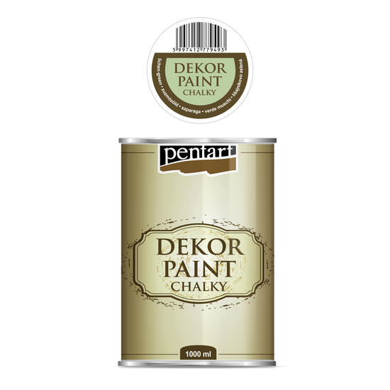 Dekorfesték lágy - zúzmózöld 1000 ml