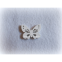Kép 1/2 - Fa pillangó - fehér 3*4 cm