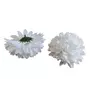 Kép 1/2 - Krizantém virágfej - 11 cm - Fehér